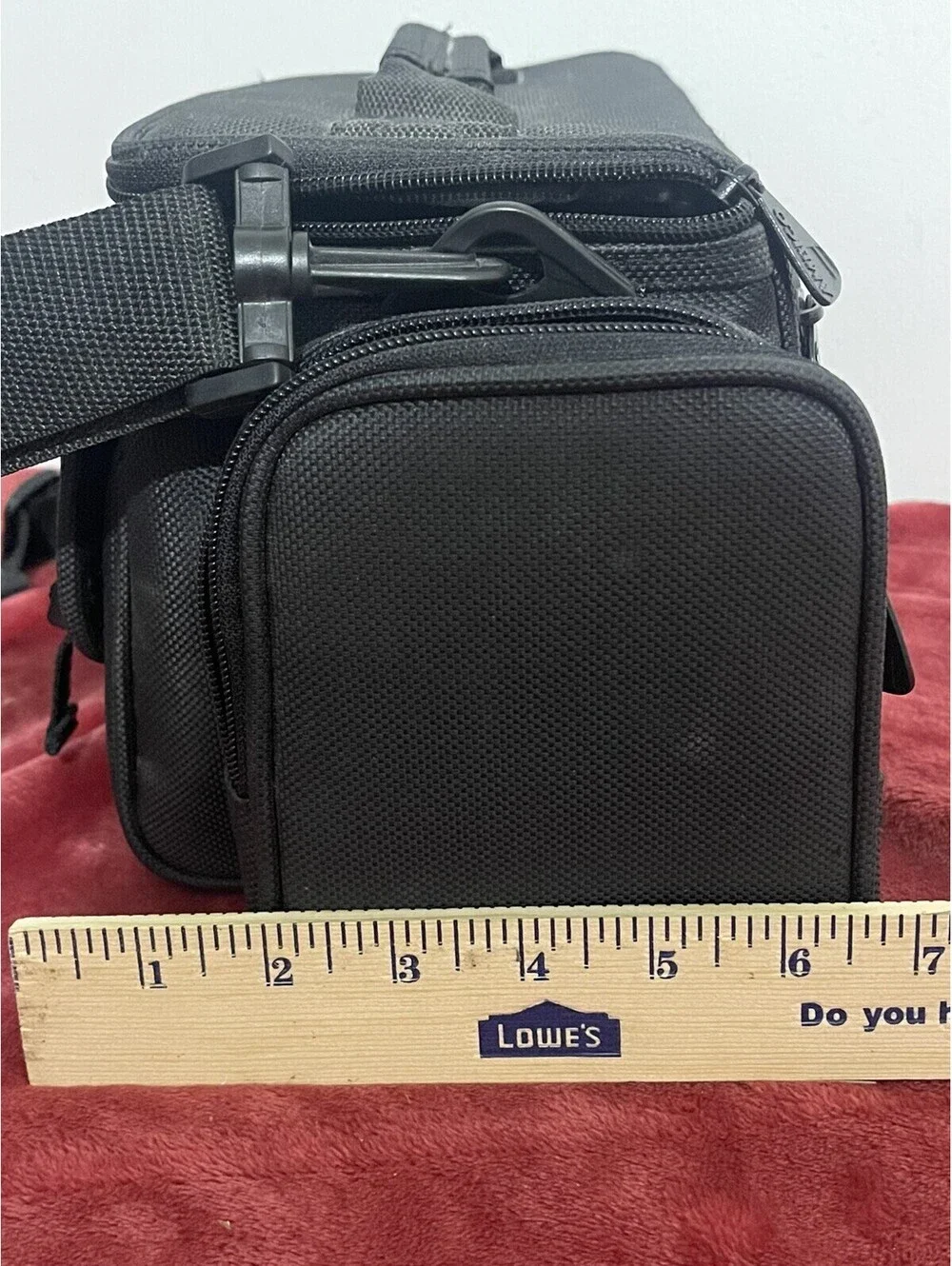 Ambico Adjustable Over the Shoulder Camera Bag Case Padded Black Large Camcorder